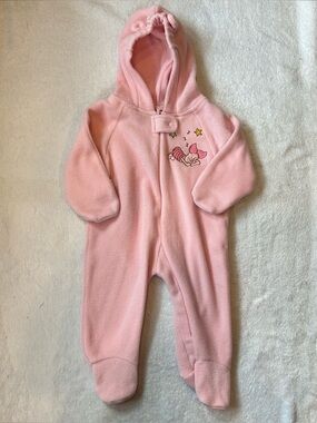 $10 Pink Fleece Winnie the Pooh snow suit | 6 months